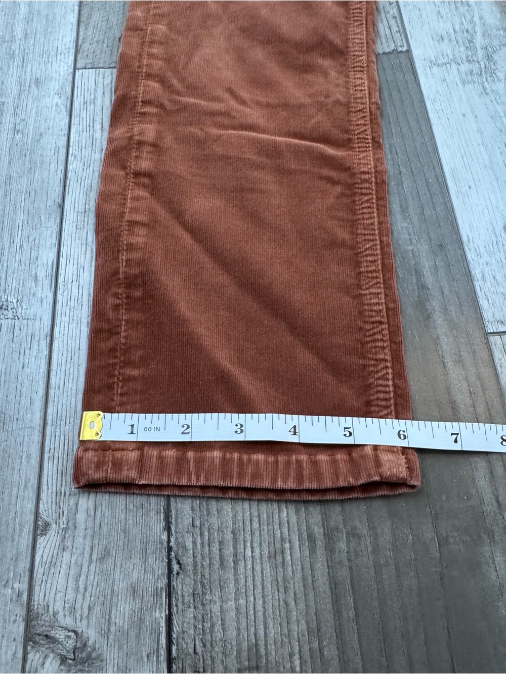 Mother The Mid Rise Dazzler Ankle In Mok Monk Brown Size 27 Corduroy Pants - Picture 15 of 15
